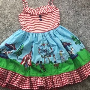 Eleanor Rose 4th of July dress size 7-8